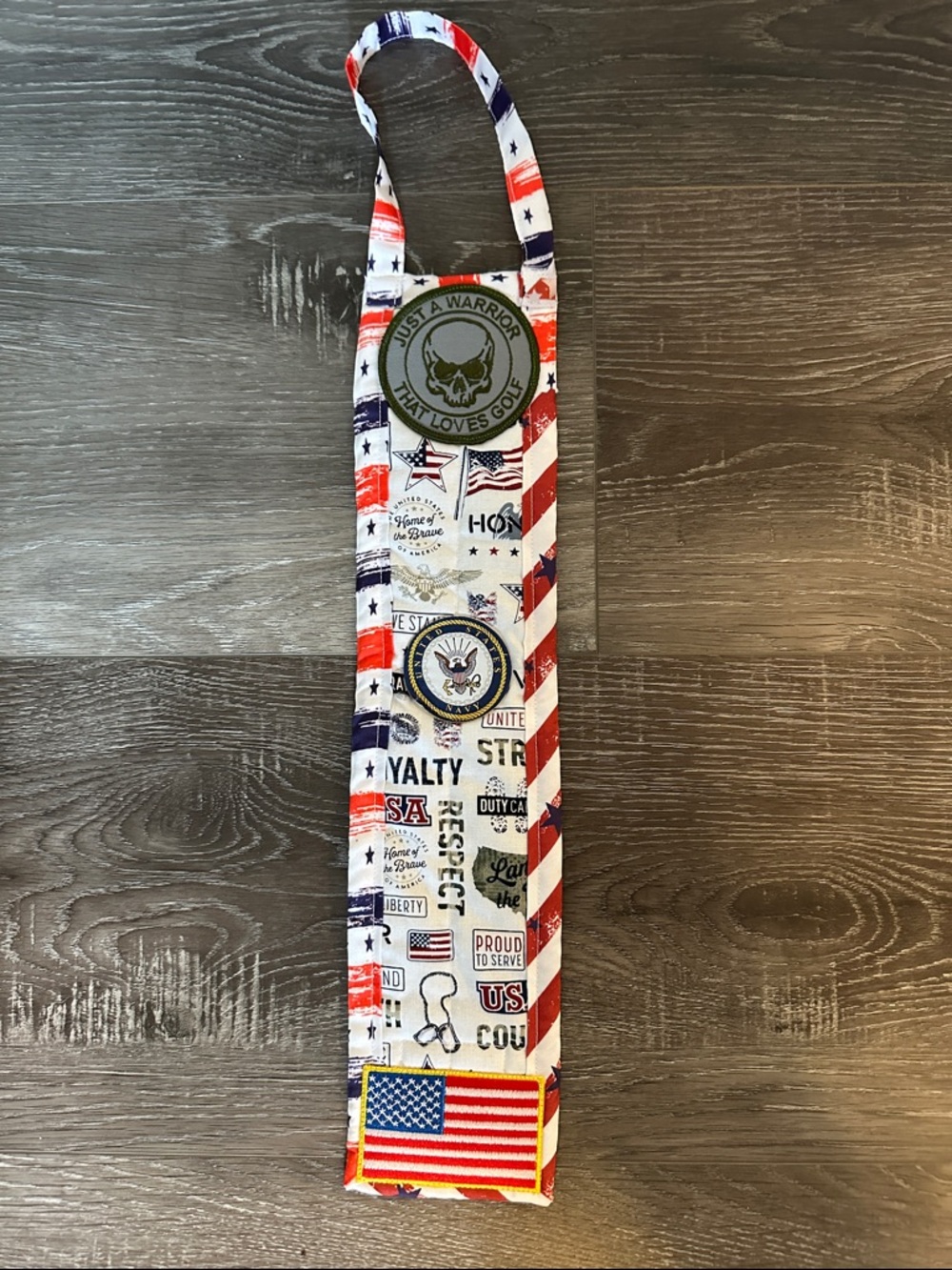 US Navy Red, White & Blue Patriotic Golf Headcover Sleeve